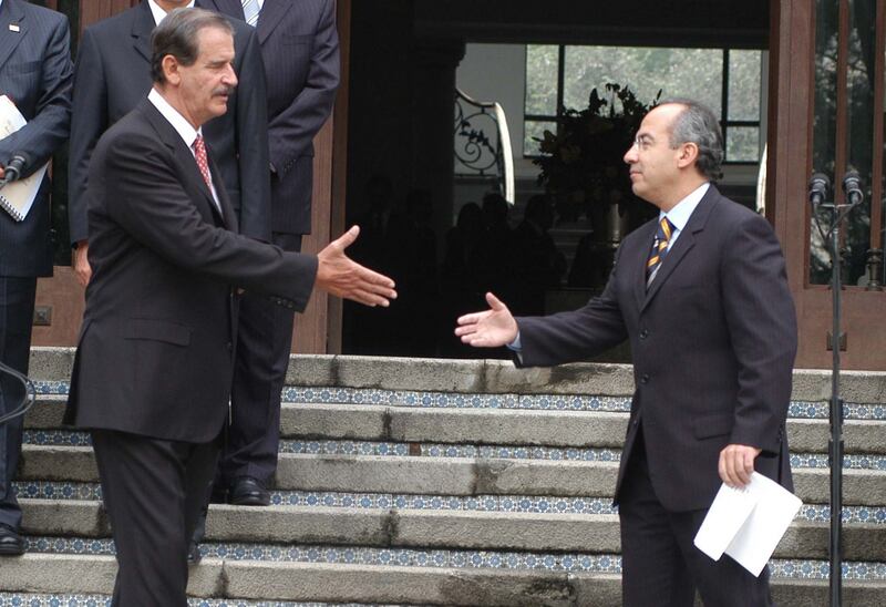 FelipeCalderón y Vicente Fox