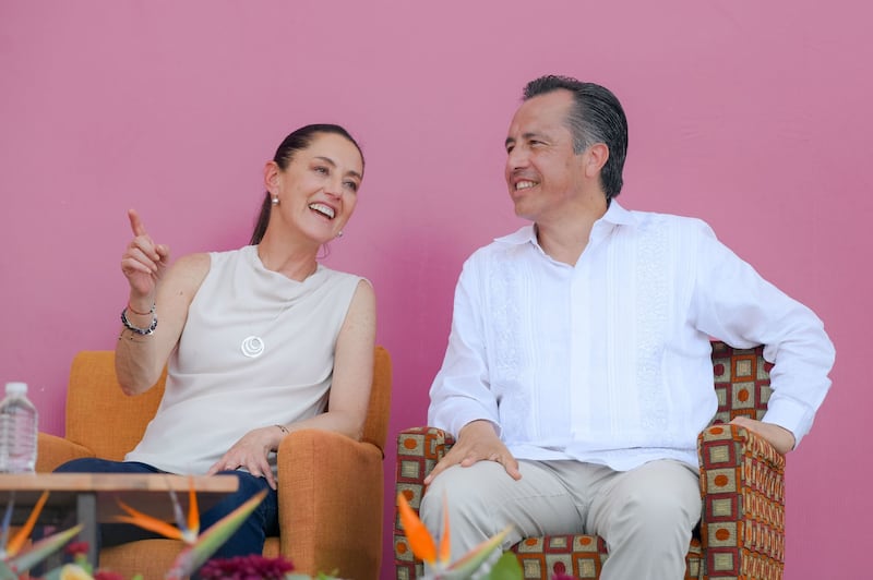 Claudia Sheinbaum y Cuitláhuac García.