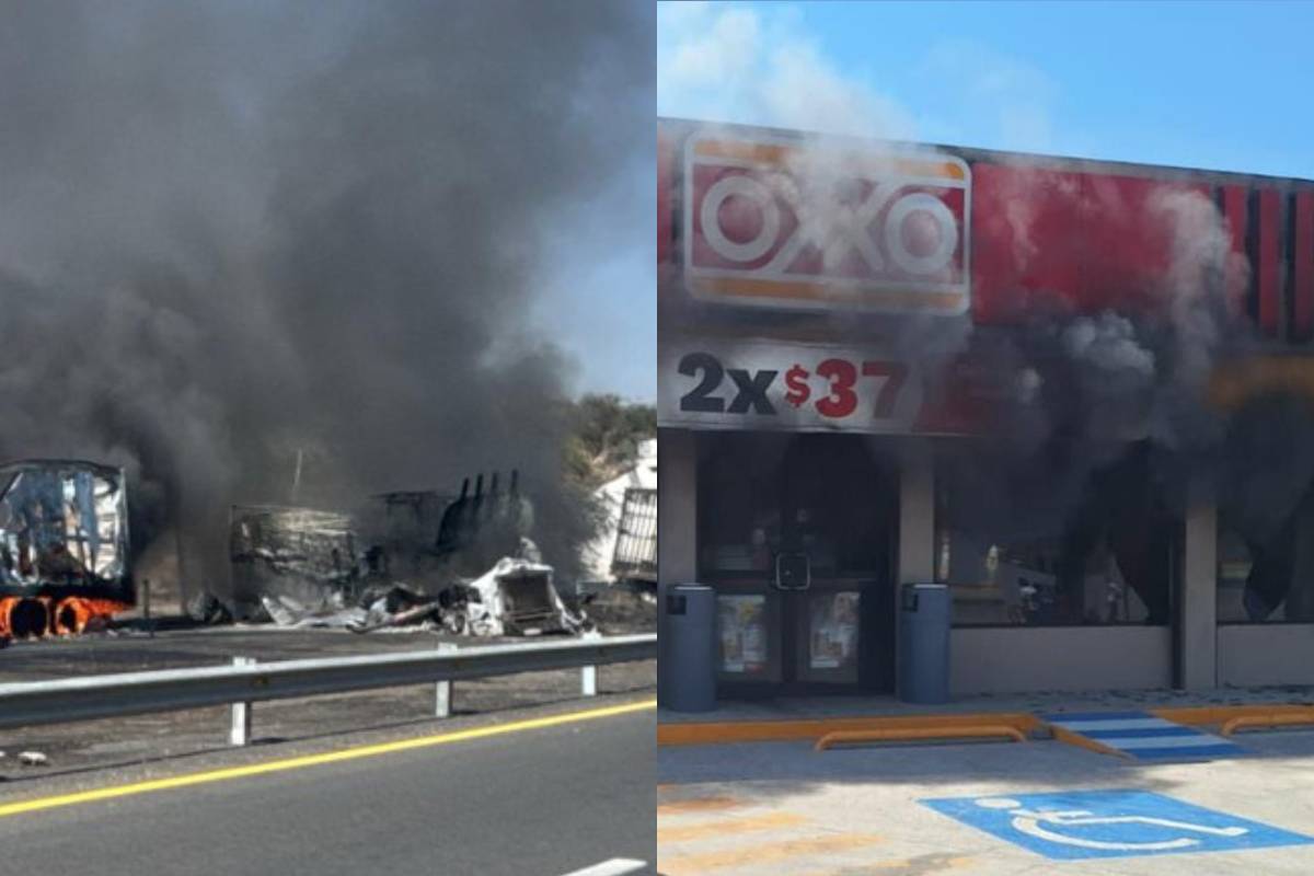 (VIDEOS) Se registran al menos 15 bloqueos y quema a tiendas en