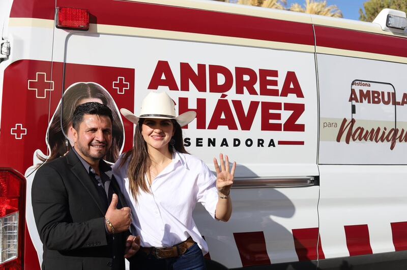 Andrea Chávez caravana medica