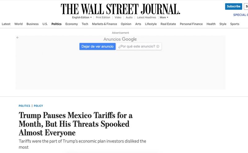 Reporte prensa extranjera