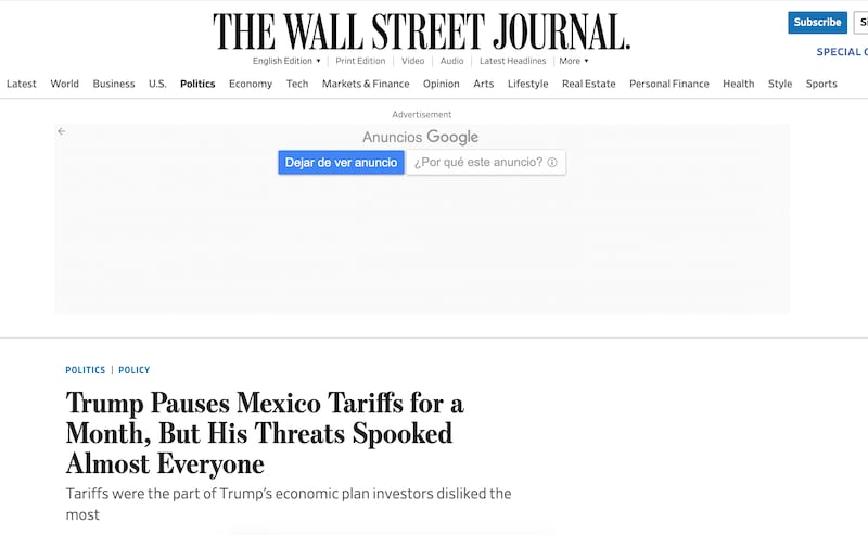 Reporte prensa extranjera