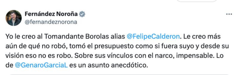 Noroña vs Calderón