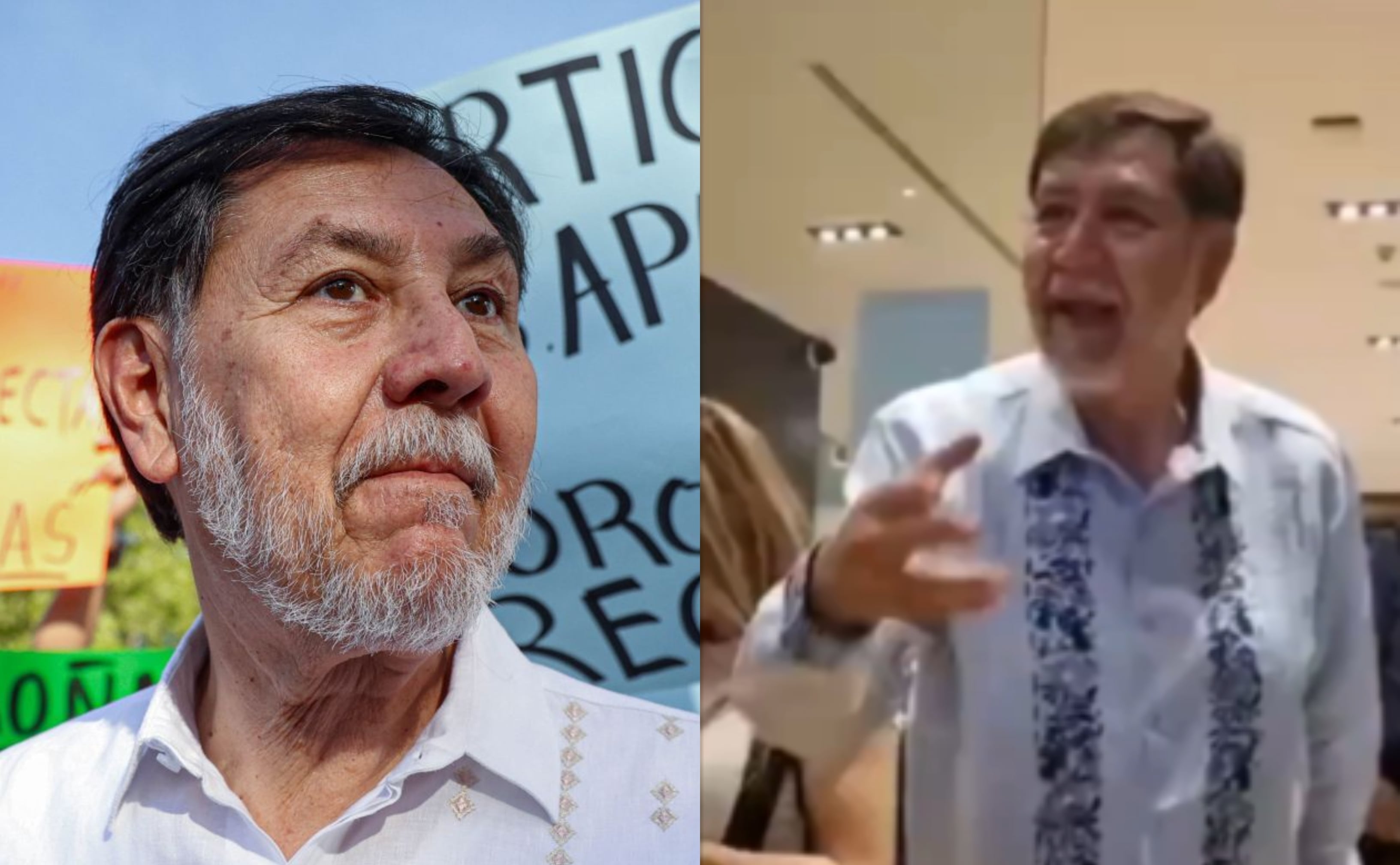 Comensales increpan a Noroña en restaurante de la CDMX: “¡Fuera, ratero, narco!”