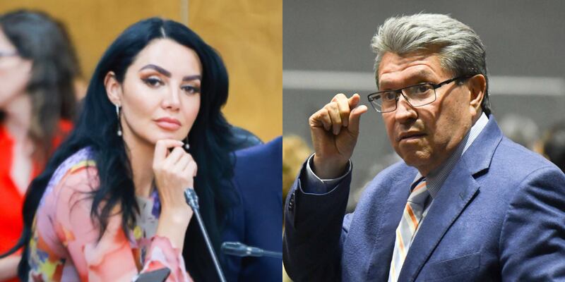 Gabriela Jiménez y Ricardo Monreal