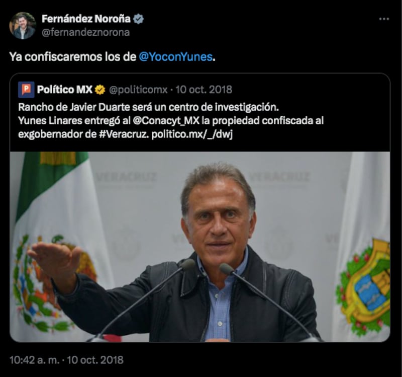 Noroña vs Yunes