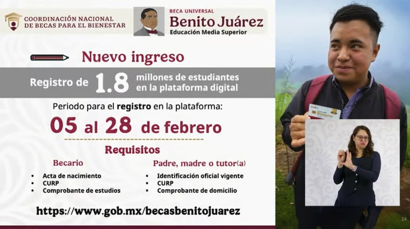 Convocatoria Becas Benito Juárez