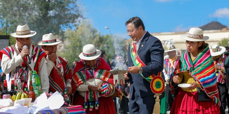 Luis Arce, presidente de Bolivia