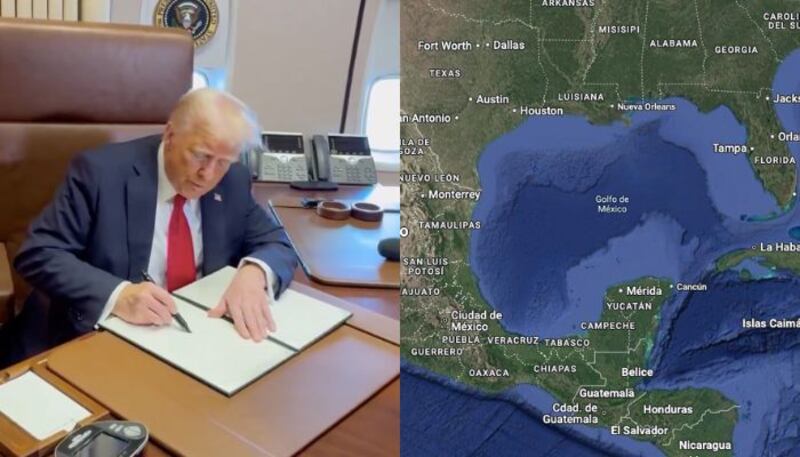 trump golfo de mexico