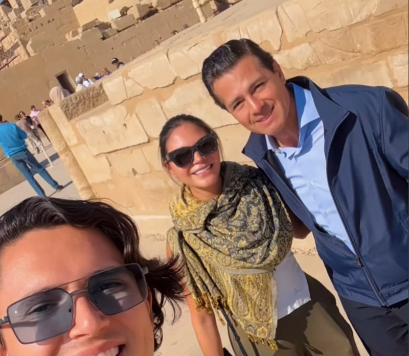 Usuarios de Instagram captaron a Enrique Peña Nieto de paseo por Egipto