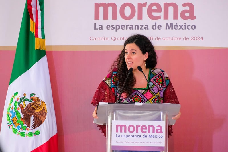 Luisa Maria Alcalde, dirigente nacional de Morena.