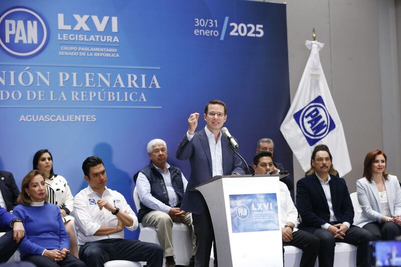 Ricardo Anaya fue elegido como el coordinador de los senadores del PAN.