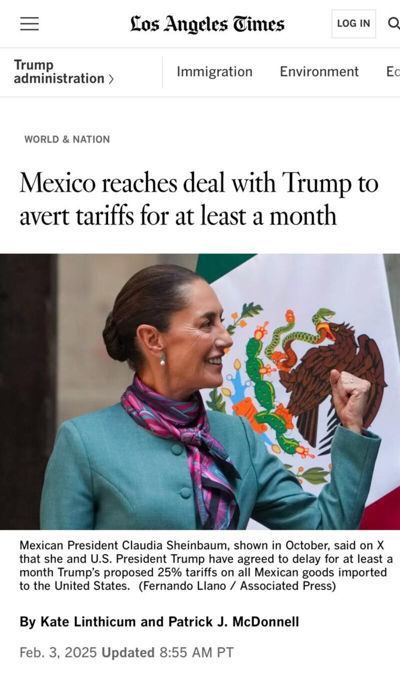 Prensa extranjera reporte