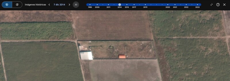 Así lucía el Rancho Izaguirre de Teuchitlán, en 2014. TEUCHITLAN GOOGLE EARTH