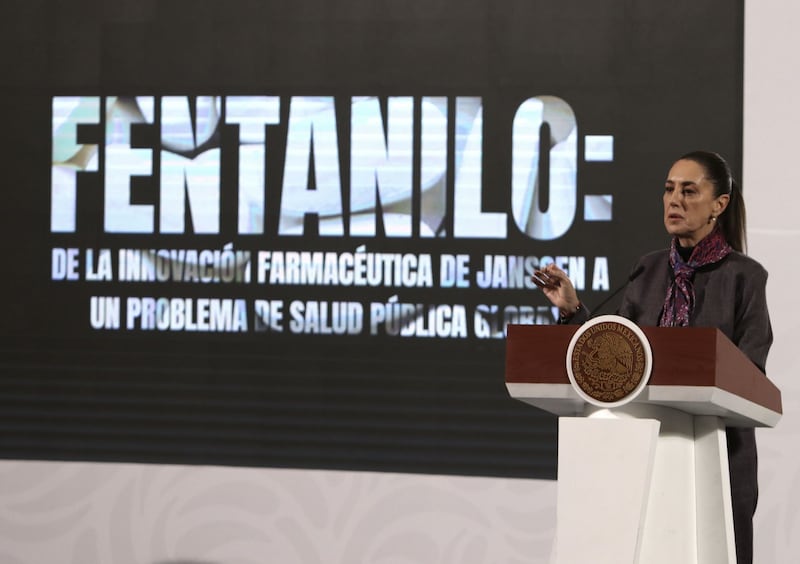 Sheinbaum ha asegurado que en México no hay problemas con el consumo de fentanilo