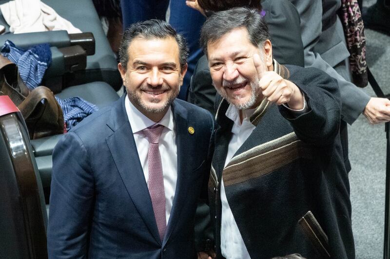 Yunes y Noroña en el Senado.