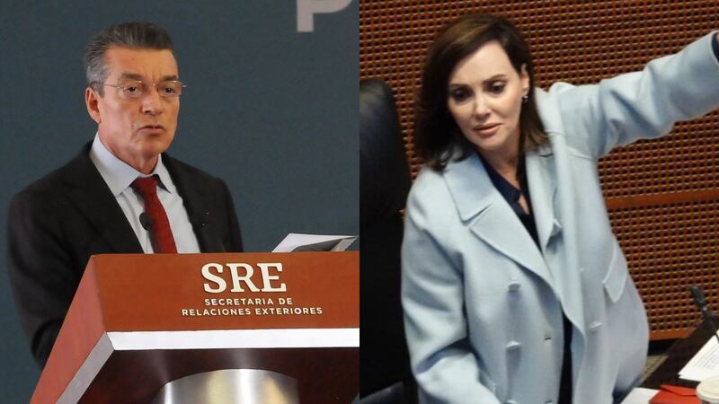 Lilly Téllez, senadora del PAN se enfrenta a Rutilio Escandón, ex gobernador de Chiapas